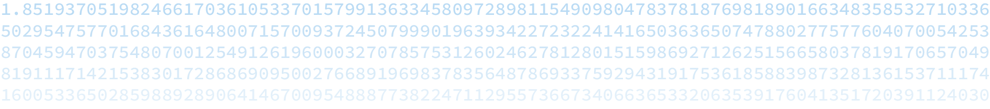 Digits of the Gibbs constant (decorative banner)